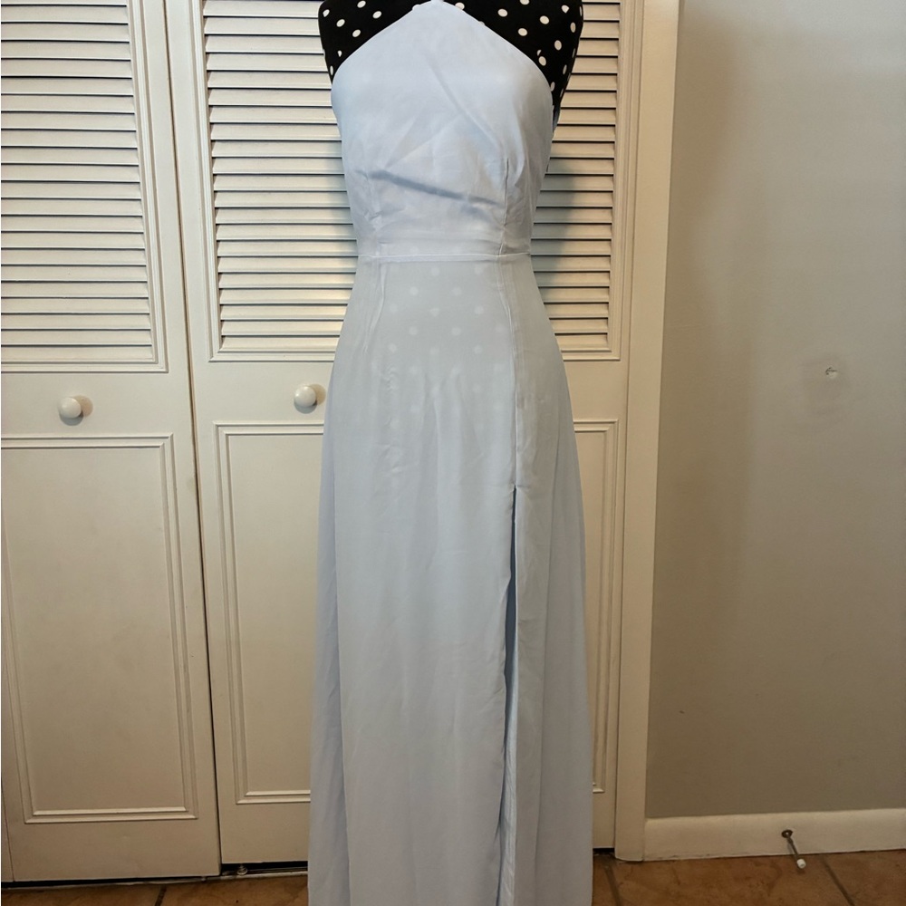Tobi Sky Blue Rise Above Maxi Dress with Slit. XS - Picture 3 of 12